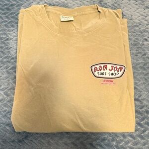 Ron Jon Beige Short Sleeve Tee